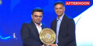 Rahul Dravid honoured with BCCI lifetime achievement award