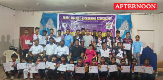 District-level kickboxing competition