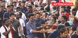CM Stalin Walks At Anna Nagar Park Seeks Votes