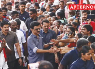 CM Stalin Walks At Anna Nagar Park Seeks Votes