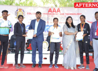 Sports day celebrated with Enthusiasm at AAA College