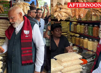 PM Modi Savours Jhalmuri During Campaign Break