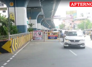Barrier at U-Turn Point causes frequent accidents on Avinashi Road