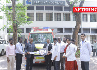 TMB Foundation Donates Dialysis Units, Ambulance To Karunya Hospital