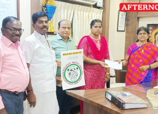 Anbullam Charitable Trust Palani financially assists a 3rd year B.Com student