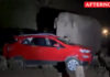 Wild Elephant damages car after feasting on Mangoes