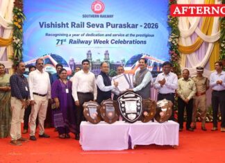 Southern Railway honours 101 employees at 71st Railway week awards
