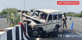 Three killed, six injured as car crashes into median