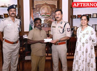 Auto driver honoured by DGP for rescuing kidnapped girl in Chennai