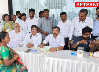 Minister V. Sampath Kumar inaugurates mega free multi-speciality medical camp in Coimbatore