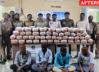 190 kg of ganja seized in Theni, 4 held