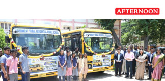 Free bus service for students in Anaimalai, Topslip