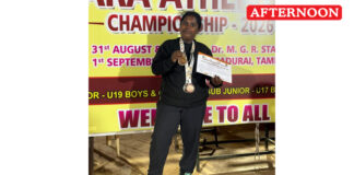 PSGR Krishnammal College student wins three medals at State Para Olympics