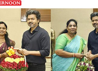 TVK by-election winners meet CM Vijay