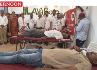 Blood Donation camp held in Erode to mark Ilaiyaraaja’s 83rd birthday