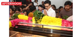 M. K. Stalin and Udhayanidhi Stalin pay last respects to Composer Deva