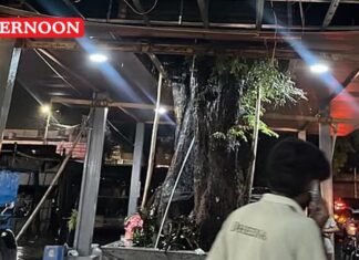 Thudiyalur bus stand roof collapses before Inauguration