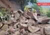 Giant Boulder blocks Pollachi-Valparai road