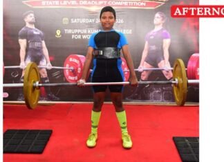 9-Year-Old Sadhana Lifts 55kg at State Deadlift Championship